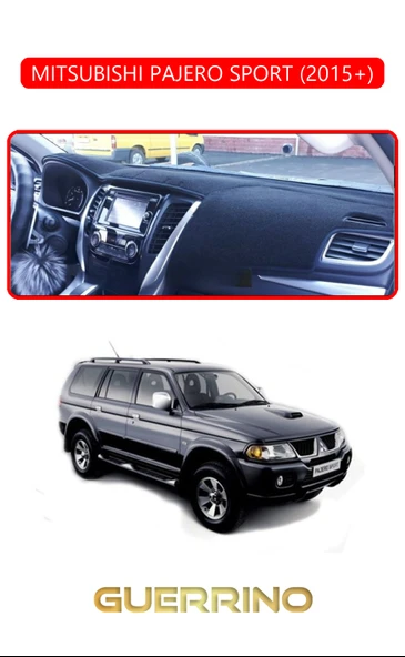 Guerrino  MITSUBISHI PAJERO SPORT 2015+TORPİDO KORUMA HALISI KIRMIZI KENAR ürün görseli