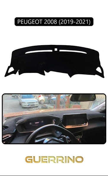 Guerrino  PEUGEOT 2008 (2019-2021)TORPİDO KORUMA HALISI SİYAH KENAR ürün görseli