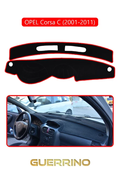 Guerrino  OPEL CORSA C (2001-2011)TORPİDO KORUMA HALISI KIRMIZI KENAR ürün görseli