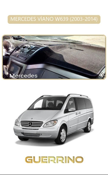 Guerrino  MERCEDES VİANO W639 2003-2014TORPİDO KORUMA HALISI BEJ KENAR ürün görseli