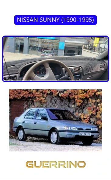 Guerrino  NİSSAN SUNNY 1990-1995TORPİDO KORUMA HALISI MAVİ KENAR ürün görseli