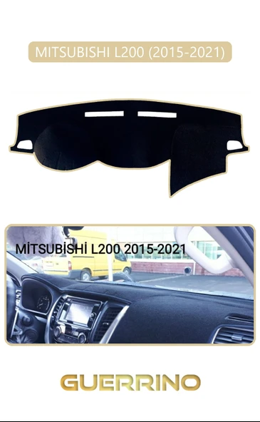 Guerrino  MITSUBISHI L200 2015-2021TORPİDO KORUMA HALISI BEJ KENAR ürün görseli