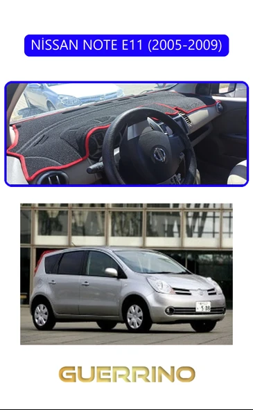 Guerrino  NİSSAN NOTE E11 2005-2009TORPİDO KORUMA HALISI MAVİ KENAR ürün görseli