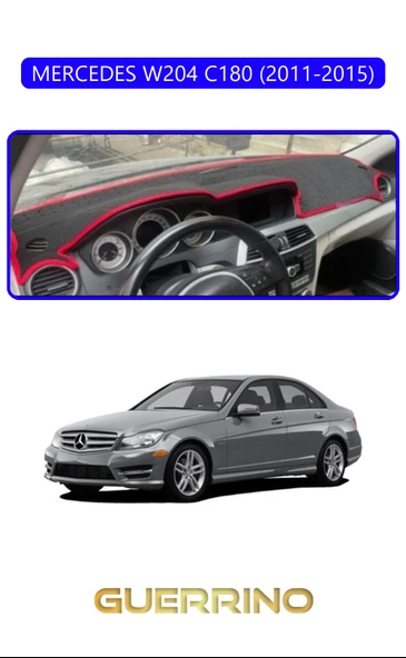 Guerrino  MERCEDES W204 C180 2011-2015TORPİDO KORUMA HALISI MAVİ KENAR ürün görseli