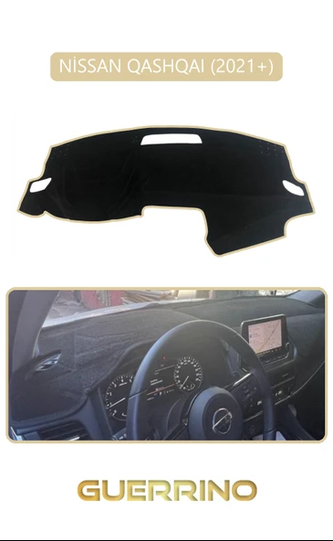 Guerrino  NİSSAN QASHQAI 2021 +TORPİDO KORUMA HALISI BEJ KENAR ürün görseli