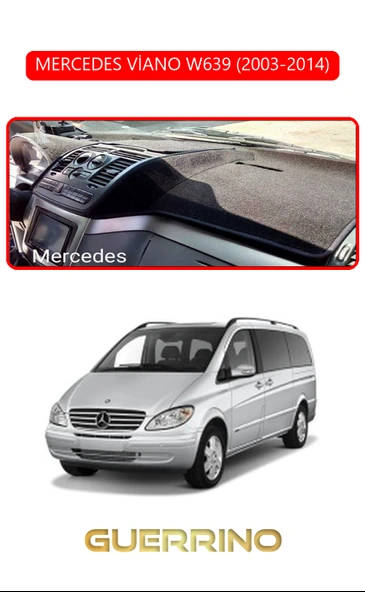 Guerrino  MERCEDES VİANO W639 2003-2014TORPİDO KORUMA HALISI KIRMIZI KENAR ürün görseli