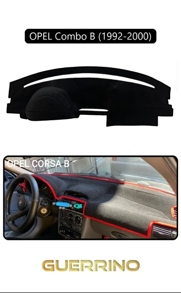Guerrino  OPEL Corsa B  COMBO B (1992-2000)TORPİDO KORUMA HALISI SİYAH KENAR ürün görseli