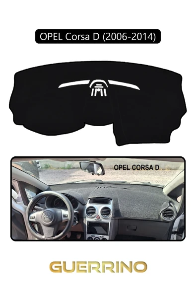 Guerrino  OPEL Corsa D (2006-2014)TORPİDO KORUMA HALISI SİYAH KENAR ürün görseli