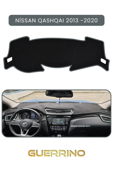 Guerrino  NİSSAN QASHQAI 2013 -2020TORPİDO KORUMA HALISI GRİ KENAR ürün görseli