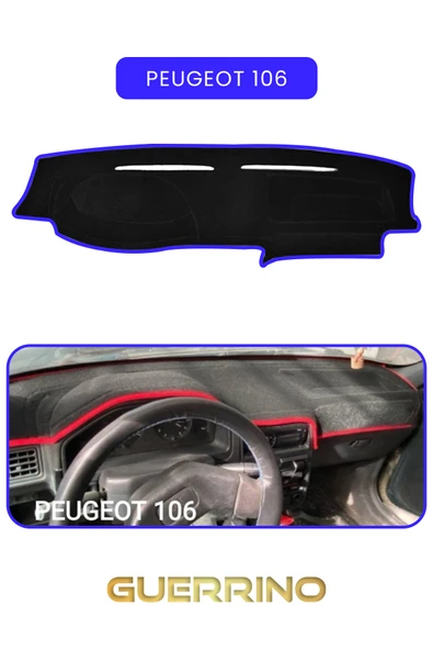 Guerrino  PEUGEOT 106 TORPİDO KORUMA HALISI MAVİ KENAR ürün görseli