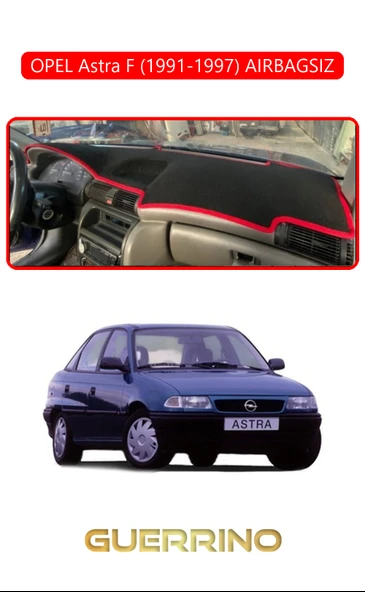 Guerrino  OPEL Astra F 1991-1997 AIRBAGSIZTORPİDO KORUMA HALISI KIRMIZI KENAR ürün görseli