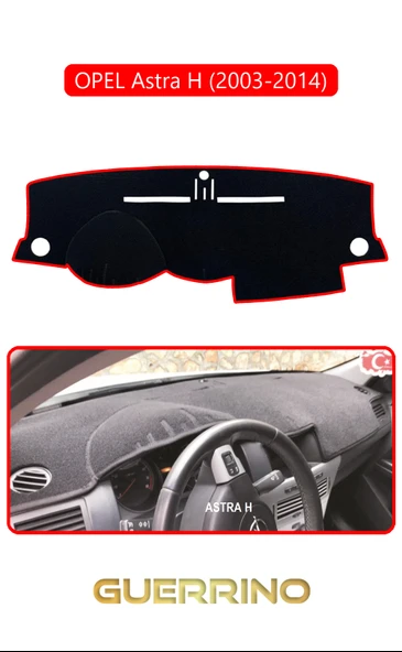 Guerrino  OPEL Astra H (2003-2014)TORPİDO KORUMA HALISI KIRMIZI KENAR ürün görseli