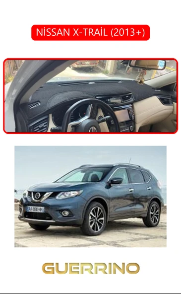 Guerrino  NİSSAN X-TRAİL 2013+TORPİDO KORUMA HALISI KIRMIZI KENAR ürün görseli