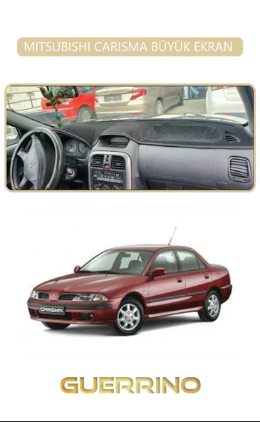 Guerrino  MITSUBISHI CARISMA BÜYÜK EKRAN TORPİDO KORUMA HALISI BEJ KENAR ürün görseli