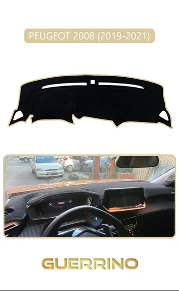 Guerrino  PEUGEOT 2008 (2019-2021)TORPİDO KORUMA HALISI BEJ KENAR ürün görseli