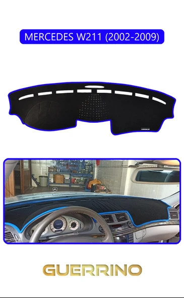 Guerrino  MERCEDES W211 2002-2009TORPİDO KORUMA HALISI MAVİ KENAR ürün görseli
