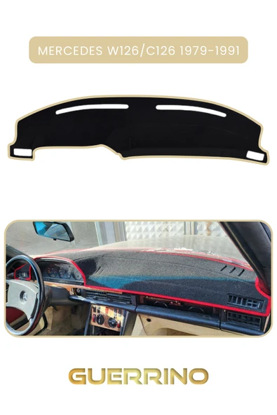 Guerrino  MERCEDES W126/C126 1979-1991TORPİDO KORUMA HALISI BEJ KENAR ürün görseli