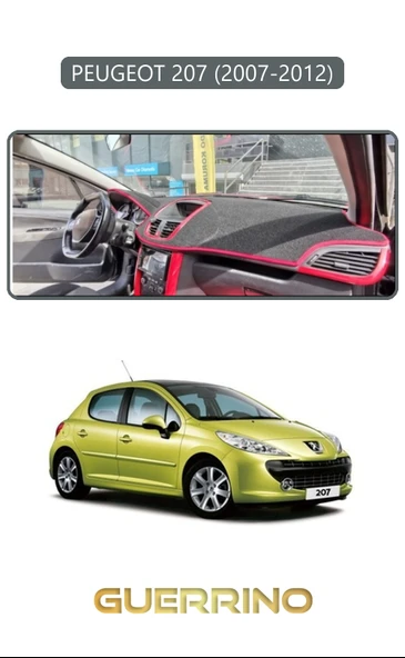 Guerrino  PEUGEOT 207 (2007-2012)TORPİDO KORUMA HALISI GRİ KENAR ürün görseli