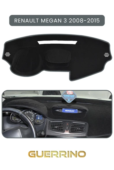 Guerrino  RENAULT Megan 3 (2008-2015)TORPİDO KORUMA HALISI GRİ KENAR ürün görseli