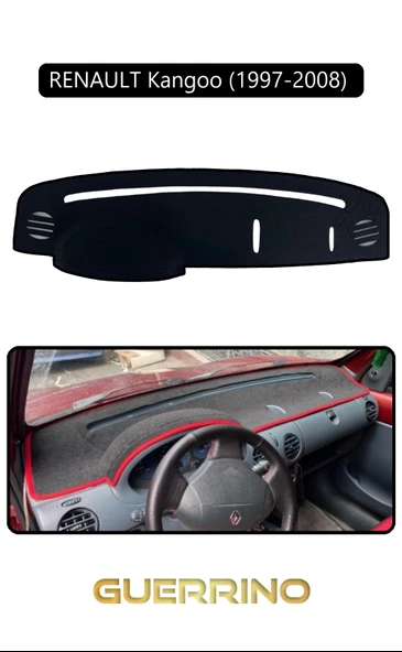 Guerrino  RENAULT Kangoo (1997-2008) TORPİDO KORUMA HALISI SİYAH KENAR ürün görseli
