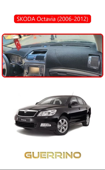 Guerrino  SKODA Octavia (2009-2012)TORPİDO KORUMA HALISI KIRMIZI KENAR ürün görseli