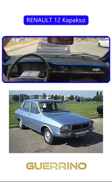 Guerrino  RENAULT 12 - Toros   KAPAKSIZTORPİDO KORUMA HALISI MAVİ KENAR ürün görseli