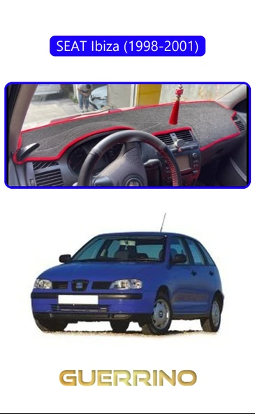 Guerrino  SEAT Ibiza (1998-2001)TORPİDO KORUMA HALISI MAVİ KENAR ürün görseli