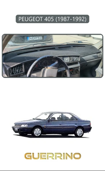 Guerrino  PEUGEOT 405 (1987-1992) ;TORPİDO KORUMA HALISI GRİ KENAR ürün görseli
