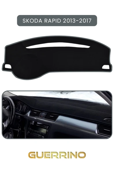 Guerrino  SKODA Rapid (2013-2017) TORPİDO KORUMA HALISI GRİ KENAR ürün görseli