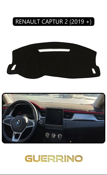 Guerrino  RENAULT CAPTUR 2 (2019 +)TORPİDO KORUMA HALISI SİYAH KENAR ürün görseli