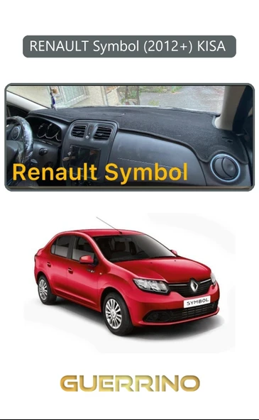 Guerrino  RENAULT Symbol (2012+) KISA TORPİDO KORUMA HALISI GRİ KENAR ürün görseli