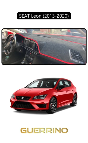 Guerrino  SEAT Leon (2013-2020)TORPİDO KORUMA HALISI SİYAH KENAR ürün görseli
