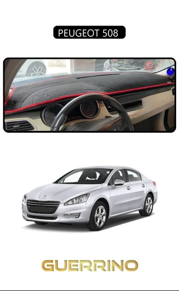 Guerrino  PEUGEOT 508 TORPİDO KORUMA HALISI SİYAH KENAR ürün görseli
