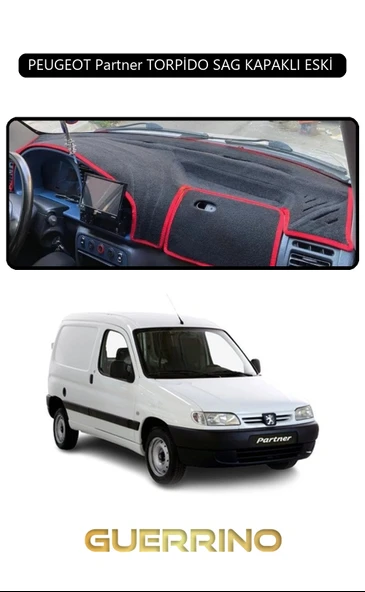 Guerrino  PEUGEOT Partner TORPİDO SAG KAPAKLI ESKİ TORPİDO KORUMA HALISI SİYAH KENAR ürün görseli
