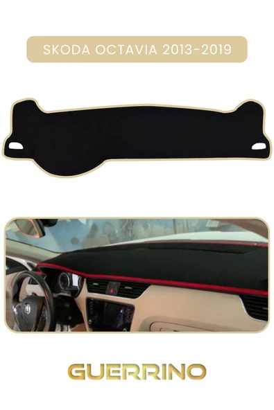 Guerrino  SKODA Octavia (2013-2019)TORPİDO KORUMA HALISI BEJ KENAR ürün görseli