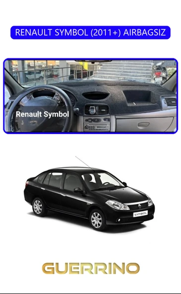 Guerrino  RENAULT SYMBOL 2011+ AIRBAGSIZTORPİDO KORUMA HALISI MAVİ KENAR ürün görseli