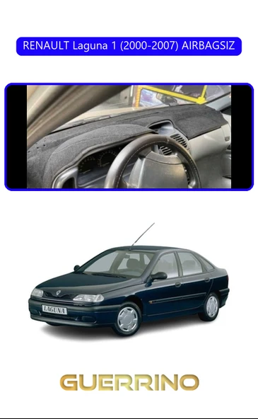 Guerrino  RENAULT Laguna 1 (2000-2007) AIRBAGSIZTORPİDO KORUMA HALISI MAVİ KENAR ürün görseli