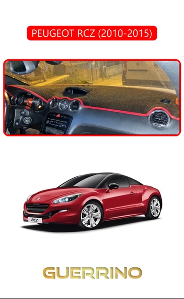 Guerrino  PEUGEOT RCZ 2010 - 2015TORPİDO KORUMA HALISI KIRMIZI KENAR ürün görseli