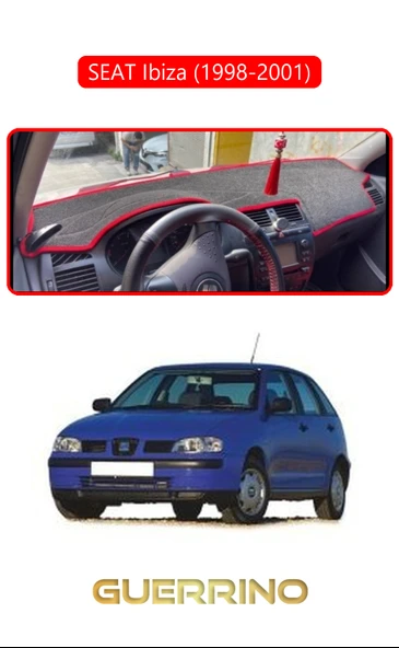 Guerrino  SEAT Ibiza (1998-2001)TORPİDO KORUMA HALISI KIRMIZI KENAR ürün görseli