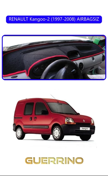 Guerrino  RENAULT Kangoo-2 (1997-2008) AIRBAGSIZTORPİDO KORUMA HALISI MAVİ KENAR ürün görseli