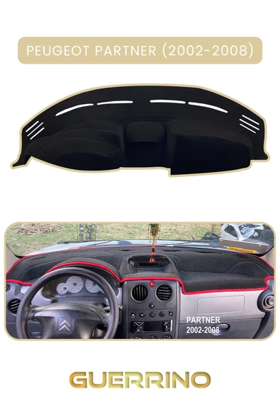 Guerrino  PEUGEOT Partner (2002-2008)TORPİDO KORUMA HALISI BEJ KENAR ürün görseli