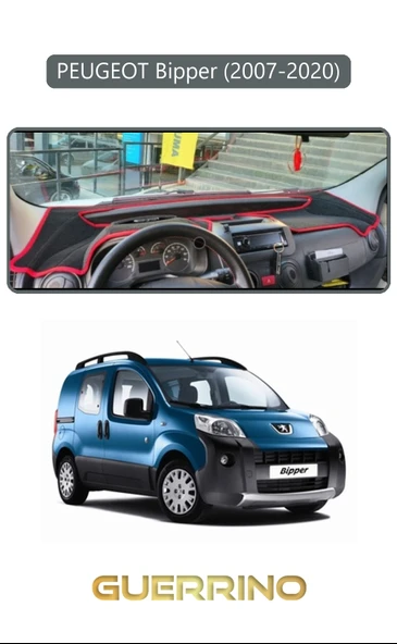 Guerrino  PEUGEOT Bipper (2007-2020)TORPİDO KORUMA HALISI GRİ KENAR ürün görseli