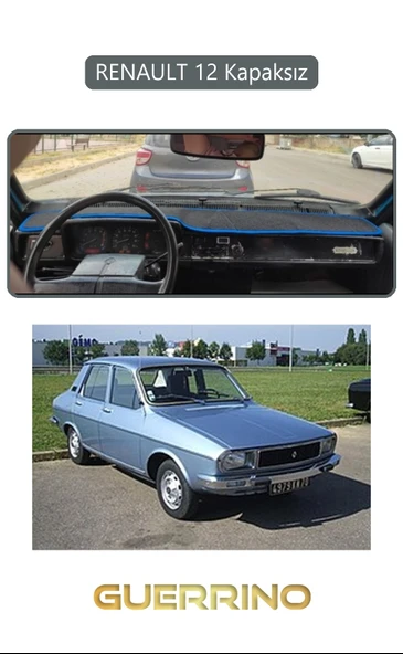 Guerrino  RENAULT 12 - Toros   KAPAKSIZTORPİDO KORUMA HALISI GRİ KENAR ürün görseli
