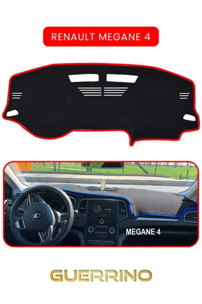Guerrino  RENAULT Megane 4 TORPİDO KORUMA HALISI KIRMIZI KENAR ürün görseli