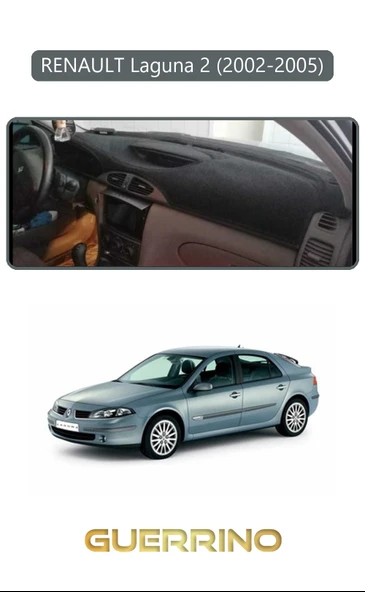 Guerrino  RENAULT Laguna 2 (2002-2005)TORPİDO KORUMA HALISI GRİ KENAR ürün görseli
