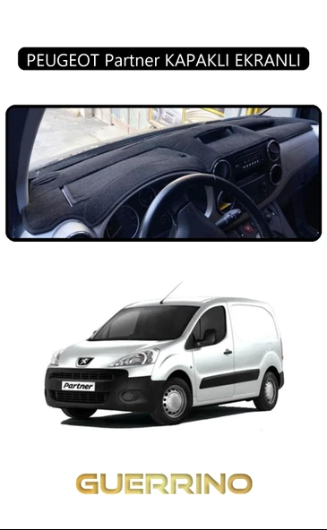 Guerrino  PEUGEOT Partner KAPAKLI EKRANLITORPİDO KORUMA HALISI SİYAH KENAR ürün görseli