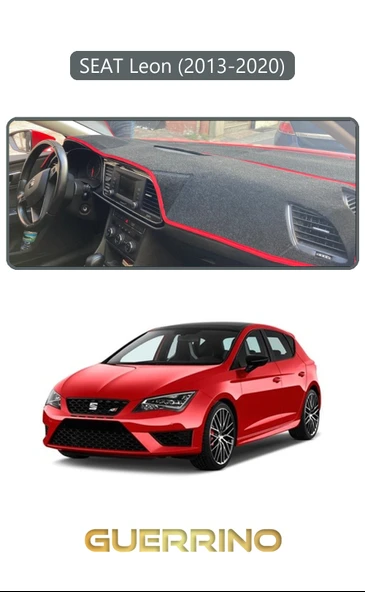 Guerrino  SEAT Leon (2013-2020)TORPİDO KORUMA HALISI GRİ KENAR ürün görseli