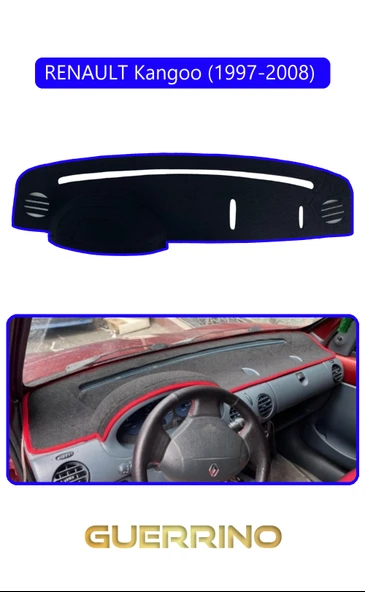 Guerrino  RENAULT Kangoo (1997-2008) TORPİDO KORUMA HALISI MAVİ KENAR ürün görseli