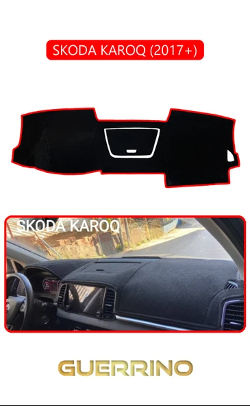 Guerrino  SKODA KAROQ 2017+TORPİDO KORUMA HALISI KIRMIZI KENAR ürün görseli