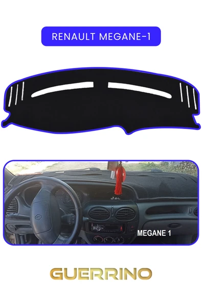 Guerrino  RENAULT Megane-1TORPİDO KORUMA HALISI MAVİ KENAR ürün görseli